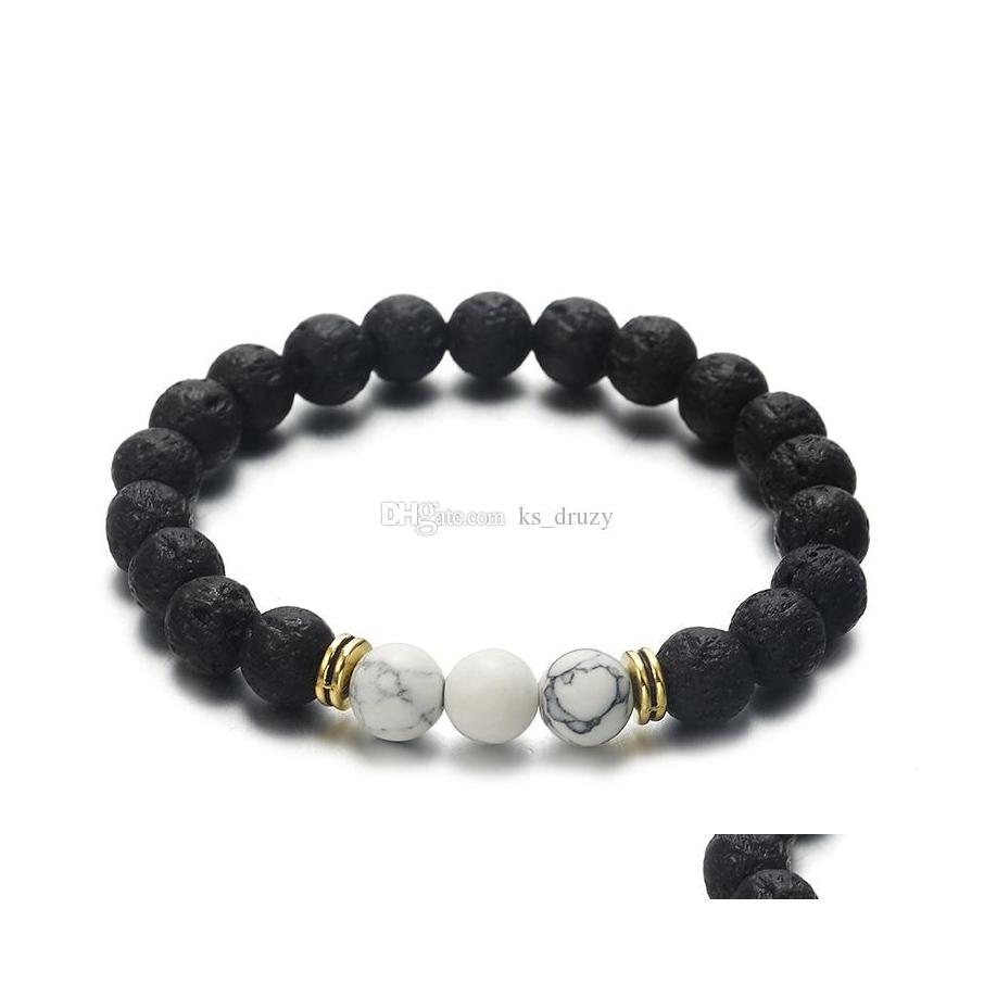 Charm Bracelets 8Mm White Turquoise Black Lava Stone Beads Charms Bracelet Diy Essential Oil Diffuser Man Energy Jewelry Drop Deliver Dhre2
Charm Bracelets 8Mm White Turquoise Black Lava Stone Beads Charms Bracelet Diy Essential Oil Diffuser Man Energy Jewelry Drop Deliver Dhre2