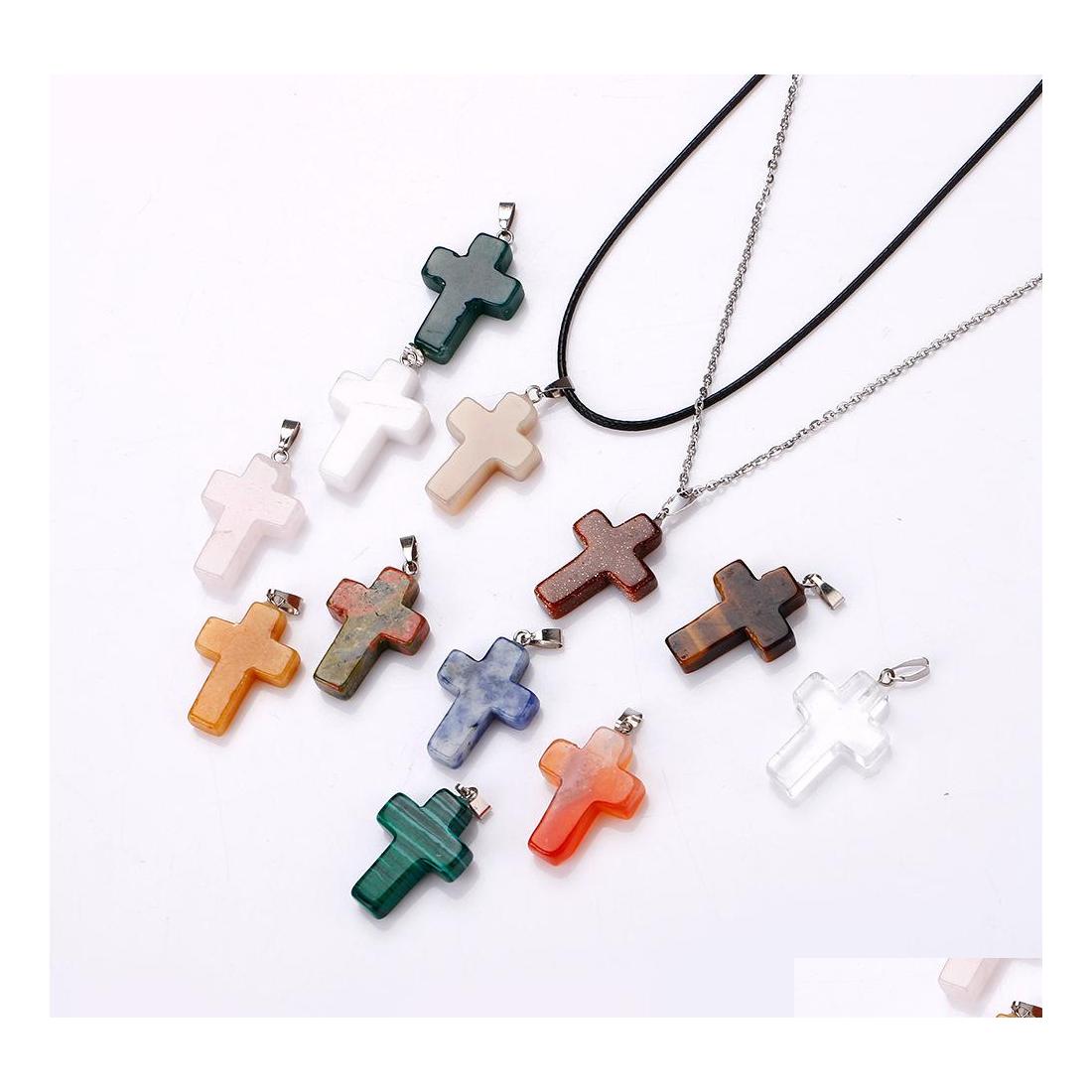 Pendant Necklaces Natural Crystal Rose Quartz Stone Cross Shape Necklace Chakra Healing Jewelry For Women Yydhhome Drop Delivery Pend Dhzu9
Pendant Necklaces Natural Crystal Rose Quartz Stone Cross Shape Necklace Chakra Healing Jewelry For Women Yydhhome Drop Delivery Pend Dhzu9