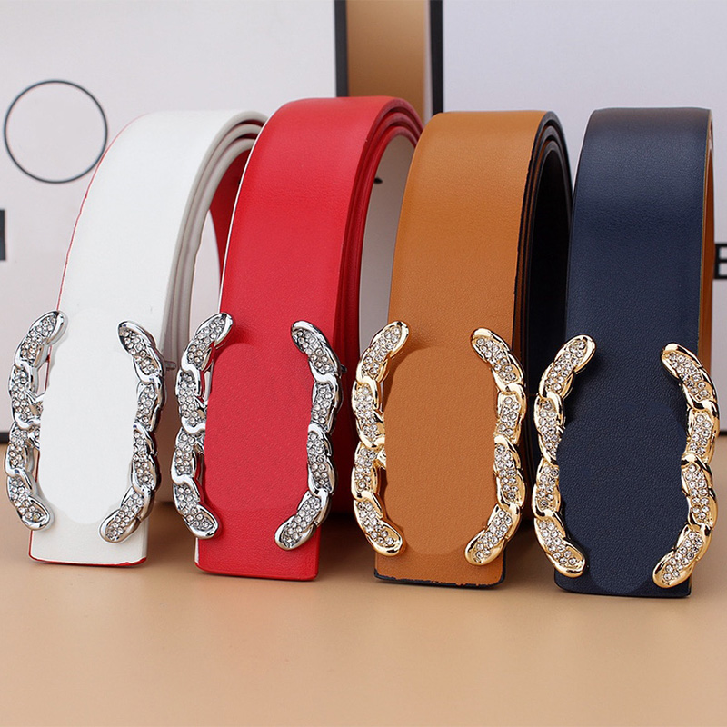 Belts designers luxurys belt for women designer Diamonds business style Diamonds belt Fashion Leisure temperament versatile material leather womenbelts nice, As pics
Belts designers luxurys belt for women designer Diamonds business style Diamonds belt Fashion Leisure temperament versatile material leather womenbelts nice, As pics