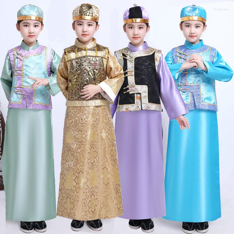 Stage Wear Child Qing Dynasty Beller Cosplay Costume Kids Boy Chinese Traditional Prince Clothing Girl Royal Tang Dance Outfit 90, Green
Stage Wear Child Qing Dynasty Beller Cosplay Costume Kids Boy Chinese Traditional Prince Clothing Girl Royal Tang Dance Outfit 90, Green