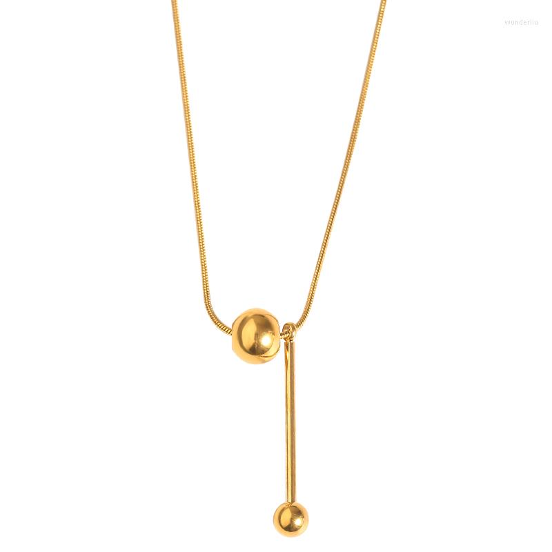 Pendant Necklaces 2 Balls Necklace For Women Girls Simple Gold Color Stainless Steel Date Charm Jewelry Gift Wholesale GN252
Pendant Necklaces 2 Balls Necklace For Women Girls Simple Gold Color Stainless Steel Date Charm Jewelry Gift Wholesale GN252