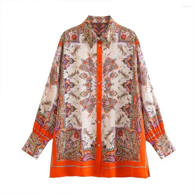 Women's Blouses ZAA The Fall 2023 Women's Fashion Chic And Elegant Lapel Single-breasted Slit Vintage Casual Print Long-sleeved Blouse, As shown
Women's Blouses ZAA The Fall 2023 Women's Fashion Chic And Elegant Lapel Single-breasted Slit Vintage Casual Print Long-sleeved Blouse, As shown