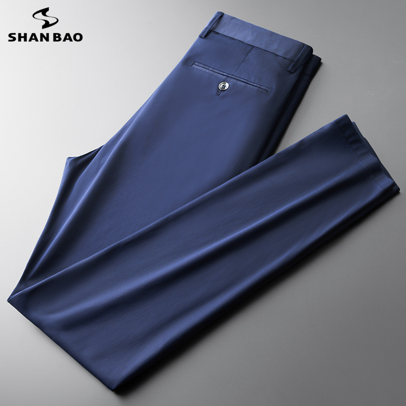 Men s Pants SHAN BAO Summer Brand Bamboo Fiber Thin Cotton Stretch Fit Straight Business Casual High Waist Lightweight Trousers 230217, Black
Men s Pants SHAN BAO Summer Brand Bamboo Fiber Thin Cotton Stretch Fit Straight Business Casual High Waist Lightweight Trousers 230217, Black