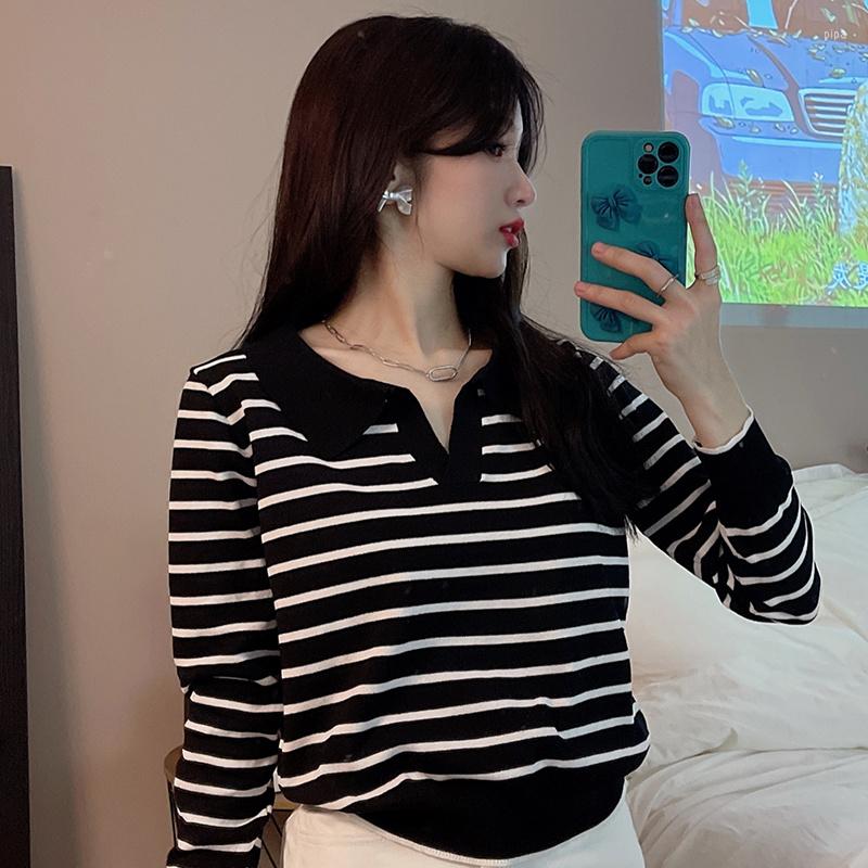 Women's Polos Real S Early Autumn Trendy Polo Collar Striped Knitted Long Kio, Khaki
Women's Polos Real S Early Autumn Trendy Polo Collar Striped Knitted Long Kio, Khaki
