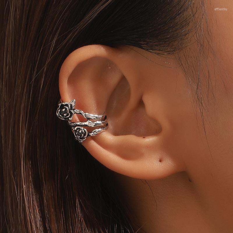 Backs Earrings 2023 Retro Dark Department Ear Hook Jewelry Personality Distressed Wrap Earring Exaggerated Rose Flower Cuff For Women Girls
Backs Earrings 2023 Retro Dark Department Ear Hook Jewelry Personality Distressed Wrap Earring Exaggerated Rose Flower Cuff For Women Girls