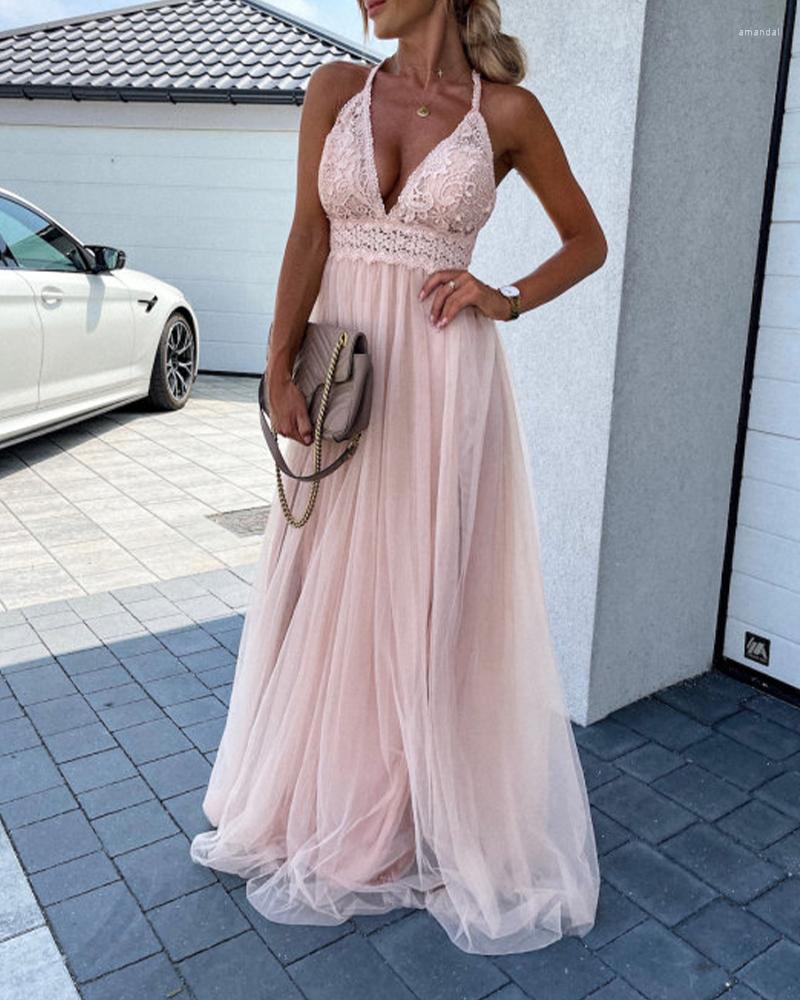 Casual Dresses Sexy Halter Backless Crochet Lace Mesh Pink Long Prom Dress Summer Ladies Party Womens Robes Vestidos Mujer, Green
Casual Dresses Sexy Halter Backless Crochet Lace Mesh Pink Long Prom Dress Summer Ladies Party Womens Robes Vestidos Mujer, Green