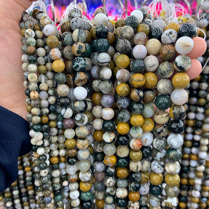 Beads Other 6-12mm Natural Ocean Jaspers 15'' Round DIY Loose Stone For Jewelry Making Men Women Bracelet Necklace GiftOther
Beads Other 6-12mm Natural Ocean Jaspers 15'' Round DIY Loose Stone For Jewelry Making Men Women Bracelet Necklace GiftOther