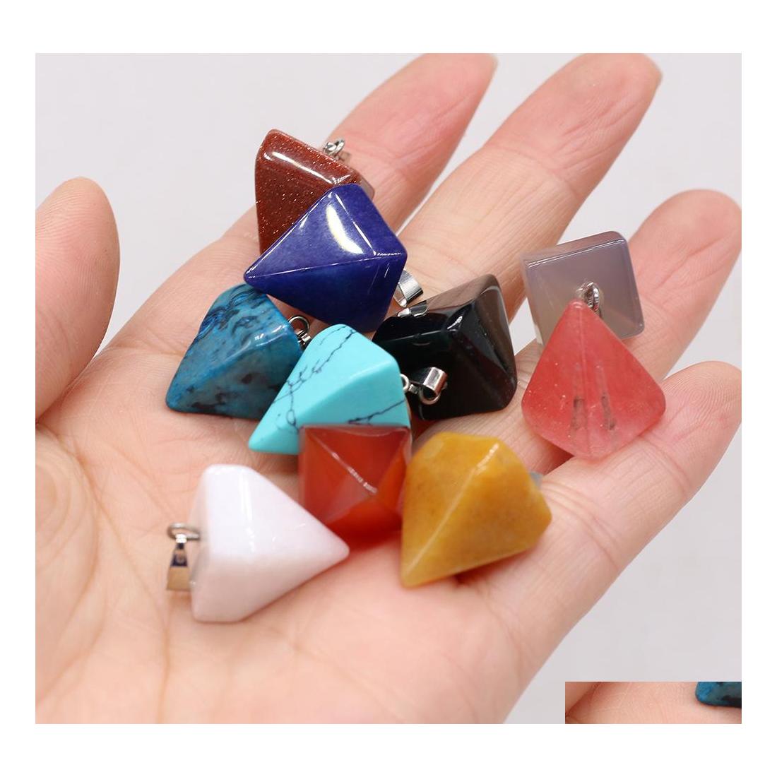 Charms Natural Crystal Pyramid Shape Stone Point Handmade Pendants For Necklace Earrings Jewelry Makin Yydhhome Drop Delivery Findin Dhrjm
Charms Natural Crystal Pyramid Shape Stone Point Handmade Pendants For Necklace Earrings Jewelry Makin Yydhhome Drop Delivery Findin Dhrjm