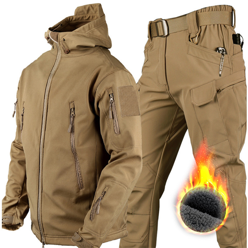Men s Tracksuits KAMB Multi Pockets Fleece Warm Winter Autumn Tactical Jackets Suit Waterproof Cargo Pants For Army Trousers Male 230217, Ix7 khaki
Men s Tracksuits KAMB Multi Pockets Fleece Warm Winter Autumn Tactical Jackets Suit Waterproof Cargo Pants For Army Trousers Male 230217, Ix7 khaki
