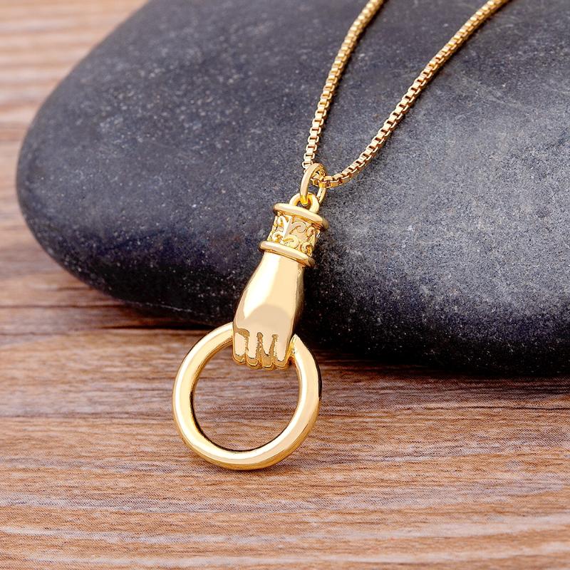 Pendant Necklaces Arrival Gold-Plated Copper Wristband Necklace High Quality Gold Color Creative Design Sports Style Fine Party GiftPendant
Pendant Necklaces Arrival Gold-Plated Copper Wristband Necklace High Quality Gold Color Creative Design Sports Style Fine Party GiftPendant