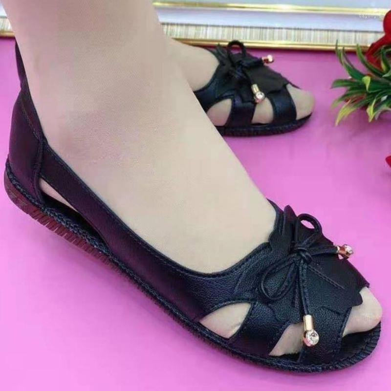 Sandals Summer Shoes Women Bow Fish Mouth Soft Bottom Solid Color Comfortable Hollow Flat Sandalias De Verano Para Mujer, Black
Sandals Summer Shoes Women Bow Fish Mouth Soft Bottom Solid Color Comfortable Hollow Flat Sandalias De Verano Para Mujer, Black