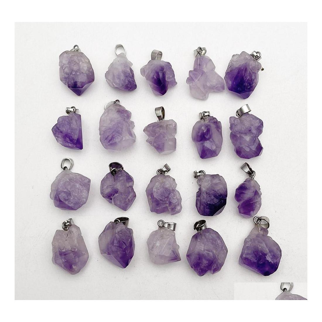 Charms Natural Amethyst Stone Pendants For Jewelry Making Irregar Accessorie Dhseller2010 Drop Delivery Findings Components Dh5Tw
Charms Natural Amethyst Stone Pendants For Jewelry Making Irregar Accessorie Dhseller2010 Drop Delivery Findings Components Dh5Tw
