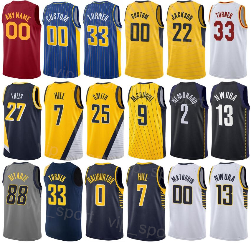 Printed Statement Basketball Serge Ibaka Jerseys 99 Nwora 13 Chris Duarte 3 Myles Turner 33 Buddy Hield 24 Tyrese Haliburton 0 Jalen Smith 25 George Hill 7 Men Women, Blue
Printed Statement Basketball Serge Ibaka Jerseys 99 Nwora 13 Chris Duarte 3 Myles Turner 33 Buddy Hield 24 Tyrese Haliburton 0 Jalen Smith 25 George Hill 7 Men Women, Blue