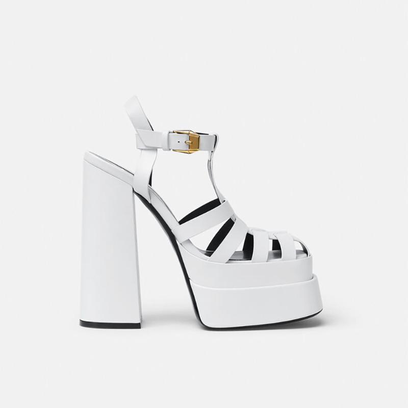 Sandals UVRCOS White Leather Closed Toe Rome Style Women Sexy Platform Thick Heels Ankle Strap Shoes Fashion Runway
Sandals UVRCOS White Leather Closed Toe Rome Style Women Sexy Platform Thick Heels Ankle Strap Shoes Fashion Runway