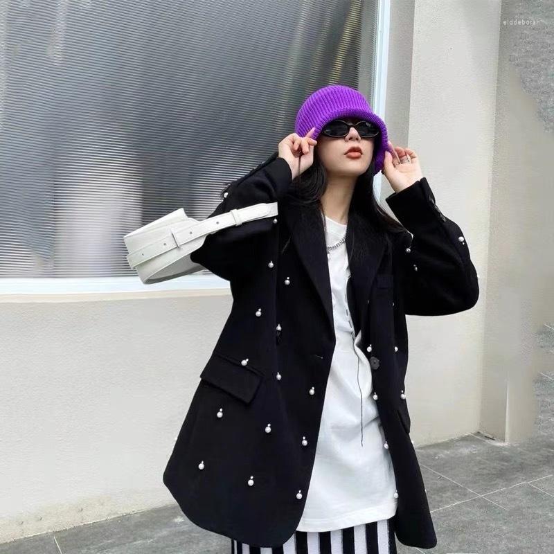 Women' Jackets Super Quality Women Early Autumn Elegant Classic Solid Pearl Rhinestone Decorative Wool Suit Coat, Black
Women' Jackets Super Quality Women Early Autumn Elegant Classic Solid Pearl Rhinestone Decorative Wool Suit Coat, Black