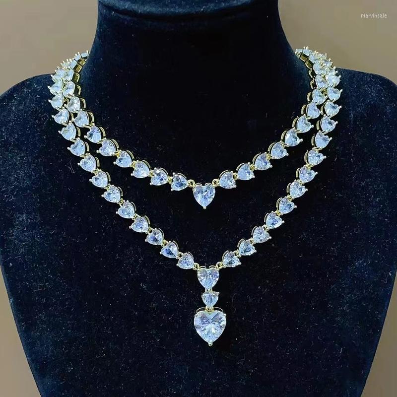 Choker QMHJE Crystal Stone Heart Charm Love Necklace Women Wedding Engagement Gold Silver Color Tennis Infinity Luxury Jewlery
Choker QMHJE Crystal Stone Heart Charm Love Necklace Women Wedding Engagement Gold Silver Color Tennis Infinity Luxury Jewlery