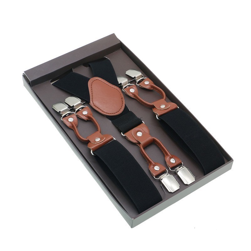 Suspenders Male Shirt Brown PU Leather Solid 6 Clips Westernstyle Trousers Man Braces Adjustable Suspender 230217
Suspenders Male Shirt Brown PU Leather Solid 6 Clips Westernstyle Trousers Man Braces Adjustable Suspender 230217