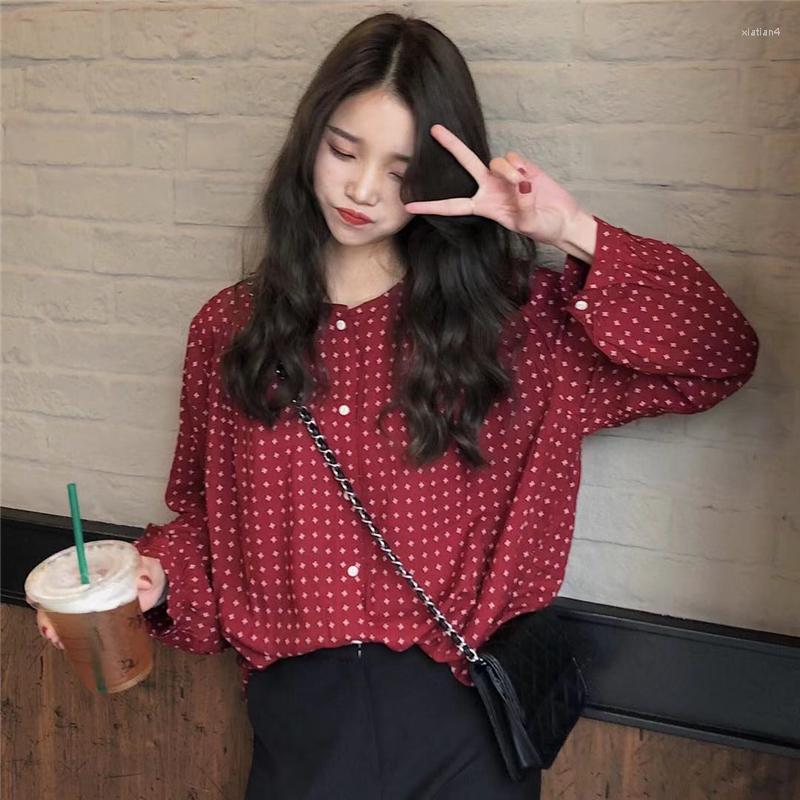 Women' Blouses 2023 Autumn Women' Shirt French Style Printing Fashion Blouse Minority, Red
Women' Blouses 2023 Autumn Women' Shirt French Style Printing Fashion Blouse Minority, Red