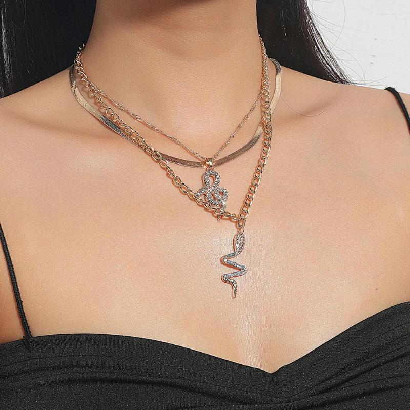 Pendant Necklaces Necklace 2023 Snake Metal Multilayer Clavicle Chain Sweater Chains Female Jewelry Collares
Pendant Necklaces Necklace 2023 Snake Metal Multilayer Clavicle Chain Sweater Chains Female Jewelry Collares