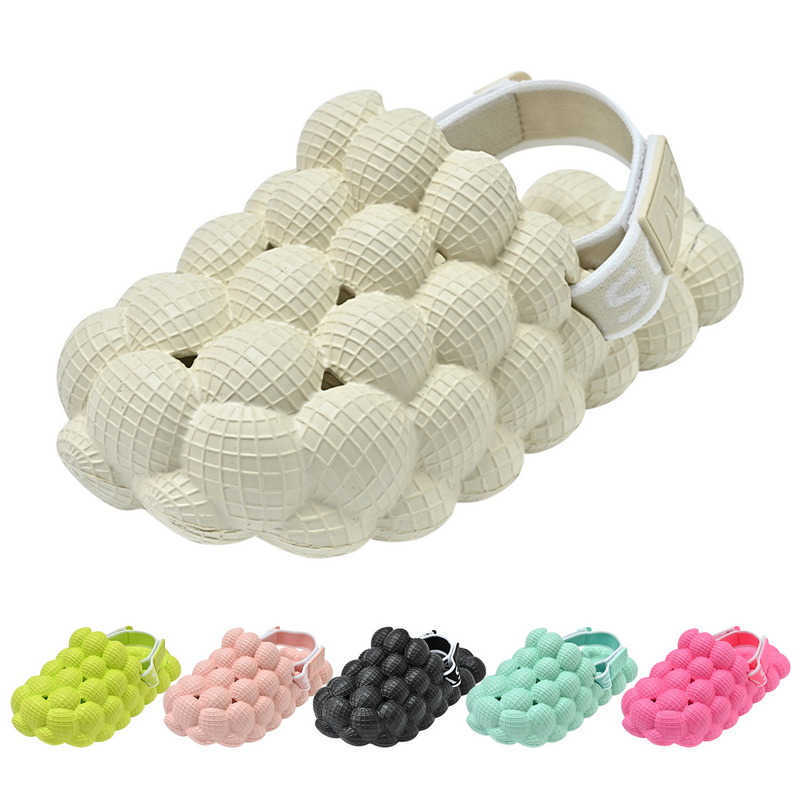 Slipper Toddler Children Cute Bubble Slides New Kids Sandals Summer Outdoor Sport Shoes Boys Girls Close Toes Slippers Anti-Slip Slides