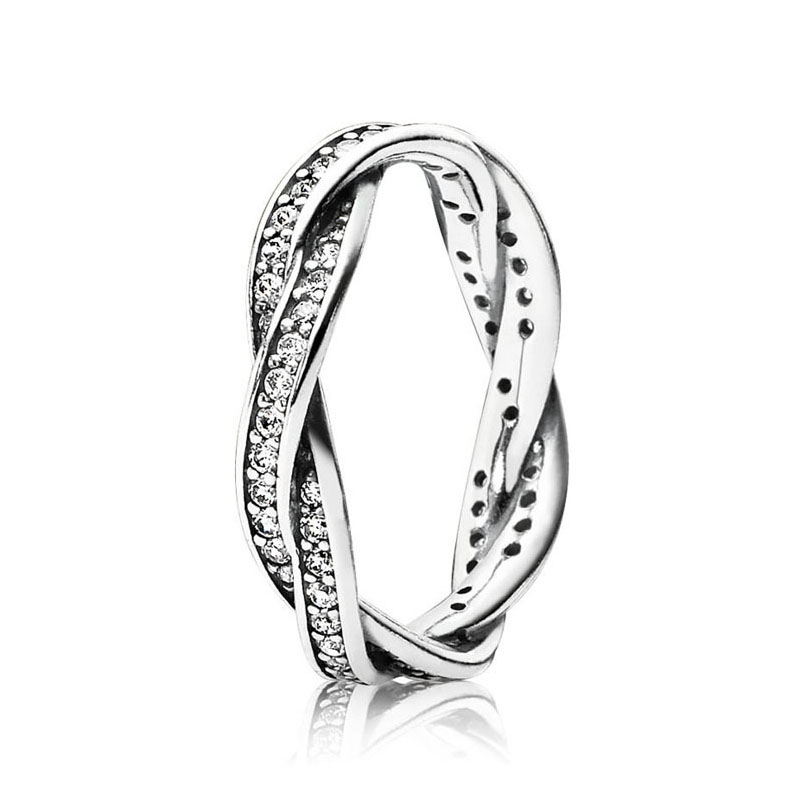 Sparkling Twisted Lines Ring for Pandora Real Sterling Silver Wedding designer Jewelry For Women Full CZ Diamond Girlfriend Gift luxury Rings with Original Box
Sparkling Twisted Lines Ring for Pandora Real Sterling Silver Wedding designer Jewelry For Women Full CZ Diamond Girlfriend Gift luxury Rings with Original Box