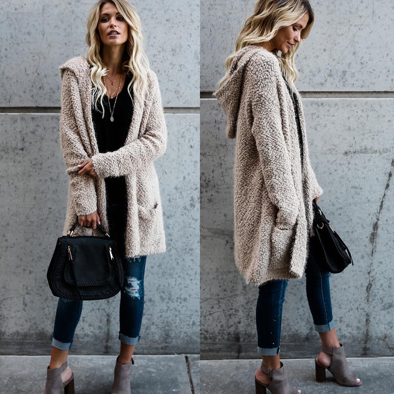 Women's Jackets Lugentolo Plush Cardigans Women Hooded Slim Fit Mid-length Jacket Long Sleeve Solid Color Fall Winter Cardian WomenWomen's, White
Women's Jackets Lugentolo Plush Cardigans Women Hooded Slim Fit Mid-length Jacket Long Sleeve Solid Color Fall Winter Cardian WomenWomen's, White