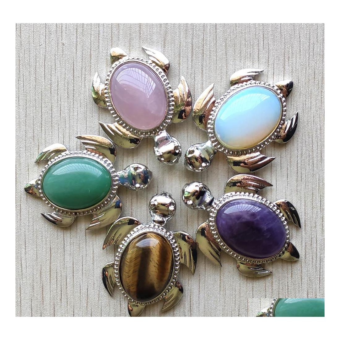 Charms Natural Stone Alloy Turtle Shape Pendant For Necklace Jewelry Making Good Quality Mixed Dhseller2010 Drop Delivery Findings C Dhv1B
Charms Natural Stone Alloy Turtle Shape Pendant For Necklace Jewelry Making Good Quality Mixed Dhseller2010 Drop Delivery Findings C Dhv1B