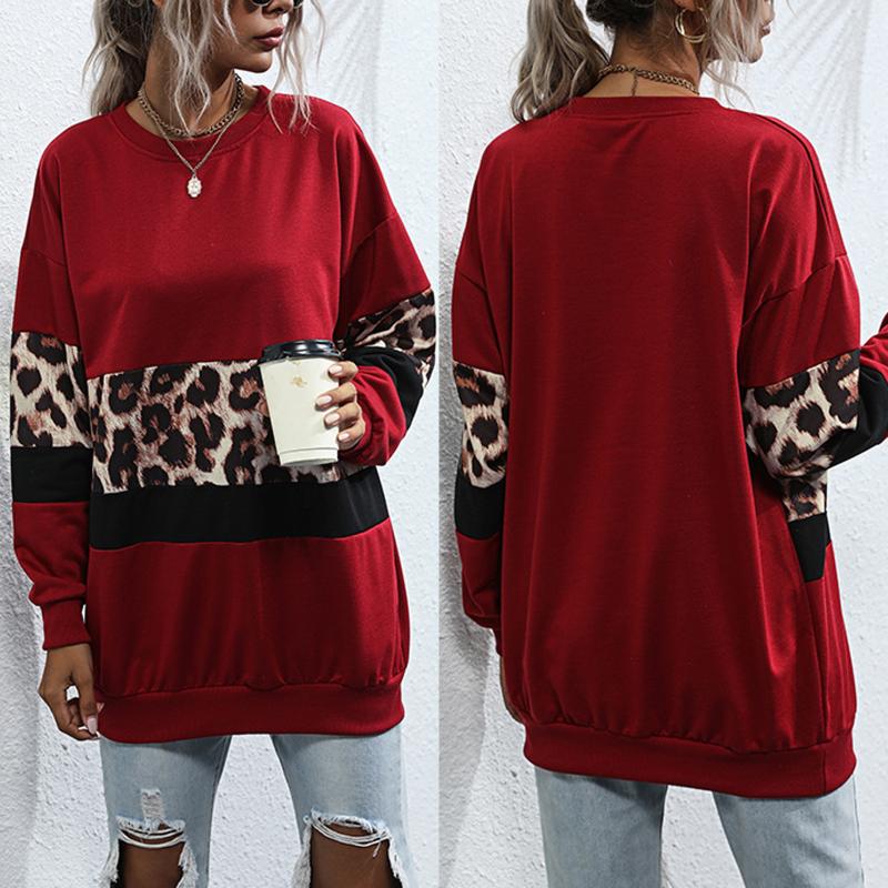 Women' T Shirts Collar Long Loose Pullover Splice Round Hoodie BlouseWomen, Wine
Women' T Shirts Collar Long Loose Pullover Splice Round Hoodie BlouseWomen, Wine