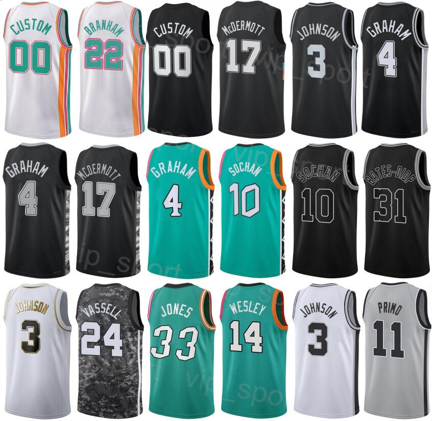 Printed City Earned Basketball Keldon Johnson Jerseys 3 Zach Collins 23 Doug McDermott 17 Isaiah Roby 18 Jeremy Sochan 10 Blake Wesley 14 Devonte Graham 4 Men Women, White
Printed City Earned Basketball Keldon Johnson Jerseys 3 Zach Collins 23 Doug McDermott 17 Isaiah Roby 18 Jeremy Sochan 10 Blake Wesley 14 Devonte Graham 4 Men Women, White