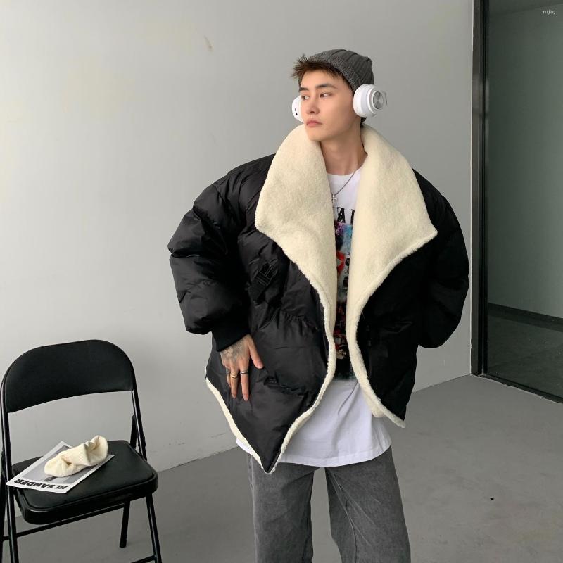 Men's Down Winter Lambswool Lining Thick Warm Parkas Coat Stand Collar Black Gray Stylish Design N22
Men's Down Winter Lambswool Lining Thick Warm Parkas Coat Stand Collar Black Gray Stylish Design N22