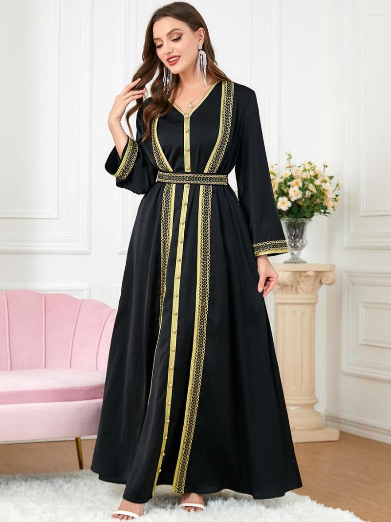 Ethnic Clothing 2023 Two-piece Set Dubai For Women Elegant Casual Long Dresses Belted Kaftan Abayas Muslim Luxurious Sets Ramadan Jalabiya
Ethnic Clothing 2023 Two-piece Set Dubai For Women Elegant Casual Long Dresses Belted Kaftan Abayas Muslim Luxurious Sets Ramadan Jalabiya