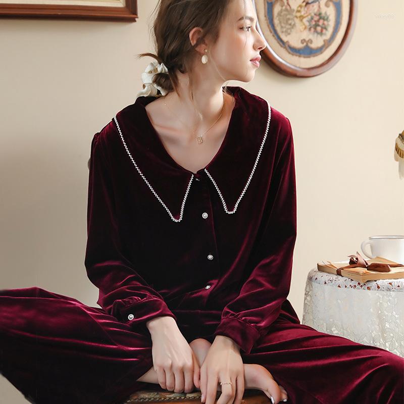 Women' Sleepwear Roseheart Winter Black Red Women Sleep Pajama Sets Suits Nightwear Pleuche Plus Size 2 Piece Nightgown Keep Warm
Women' Sleepwear Roseheart Winter Black Red Women Sleep Pajama Sets Suits Nightwear Pleuche Plus Size 2 Piece Nightgown Keep Warm