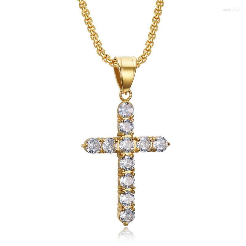 Pendant Necklaces Cross Necklace For Men Gold Color Stainless Steel Jesus Women's Iced Out CZ Bling Jewelry DropshipPendant Morr22
Pendant Necklaces Cross Necklace For Men Gold Color Stainless Steel Jesus Women's Iced Out CZ Bling Jewelry DropshipPendant Morr22