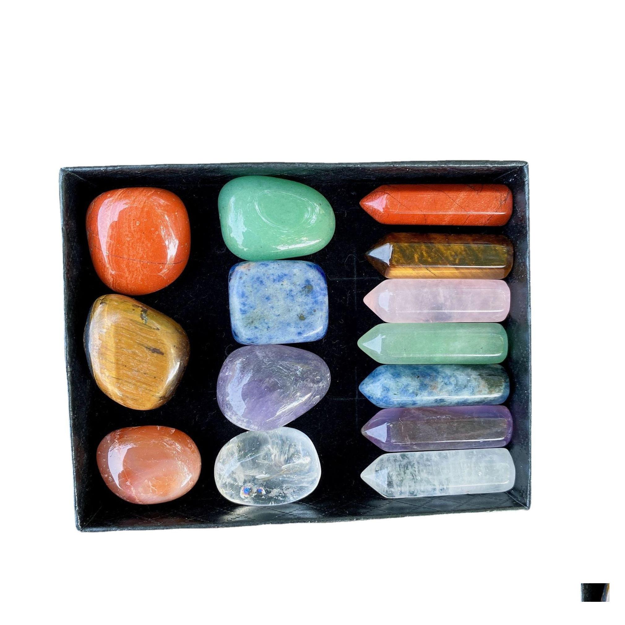 Stone 7 Chakra Box Set Reiki Natural Crystal Stones Ornaments Hexagon Prism Quartz Yoga Energy Bead Healing Art Craft Decorat Yydhho Dhbs8
Stone 7 Chakra Box Set Reiki Natural Crystal Stones Ornaments Hexagon Prism Quartz Yoga Energy Bead Healing Art Craft Decorat Yydhho Dhbs8