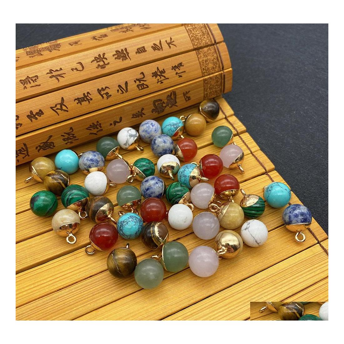 Charms 10X15Mm Ball Natural Stone Rose Quartz Tiger Eyes Opal Pendant Diy For Druzy Necklace Earrings Jewelry Making Drop Delivery F Dhgih
Charms 10X15Mm Ball Natural Stone Rose Quartz Tiger Eyes Opal Pendant Diy For Druzy Necklace Earrings Jewelry Making Drop Delivery F Dhgih