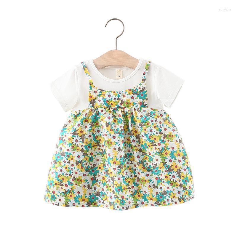 Girl Dresses Summer Born Baby Girls Clothes Korean Print Short Sleeves Cotton Beach Dress Princess Infant Clothing, Green
Girl Dresses Summer Born Baby Girls Clothes Korean Print Short Sleeves Cotton Beach Dress Princess Infant Clothing, Green