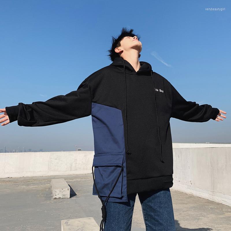 Men's Hoodies Uyuk Men Cotton Coats 2023 Patchwork Black Blue Loose Korean Style Pullover Streetwear Mens Sweatshirt
Men's Hoodies Uyuk Men Cotton Coats 2023 Patchwork Black Blue Loose Korean Style Pullover Streetwear Mens Sweatshirt
