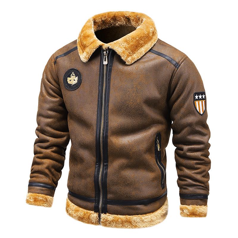 Men's Jackets Winter Fur Leather Jacket Coat Male Retro Suede Streetwear Thicken Bomber Men Brand Biker JacketMen's, Gray
Men's Jackets Winter Fur Leather Jacket Coat Male Retro Suede Streetwear Thicken Bomber Men Brand Biker JacketMen's, Gray