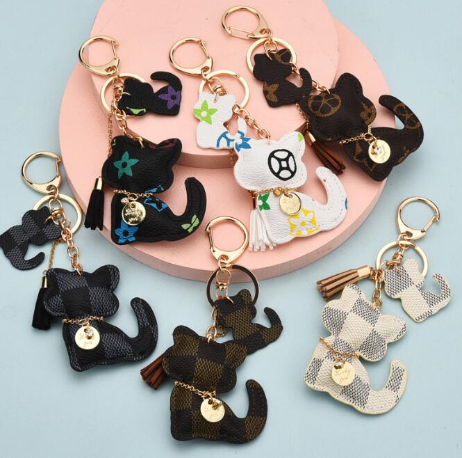 Fashion Cat Tassel Design Car Keychain Favor Flower Bag Pendant Charm Jewelry Keyring Holder for Men Gift PU Leather Keychains
Fashion Cat Tassel Design Car Keychain Favor Flower Bag Pendant Charm Jewelry Keyring Holder for Men Gift PU Leather Keychains