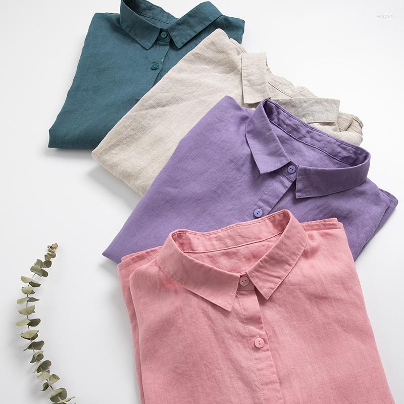 Women' Blouses Pure Linen Long-sleeved Shirt Literary Loose Sen Women' Cotton Top Spring And Summer 23061, Hemp 25
Women' Blouses Pure Linen Long-sleeved Shirt Literary Loose Sen Women' Cotton Top Spring And Summer 23061, Hemp 25