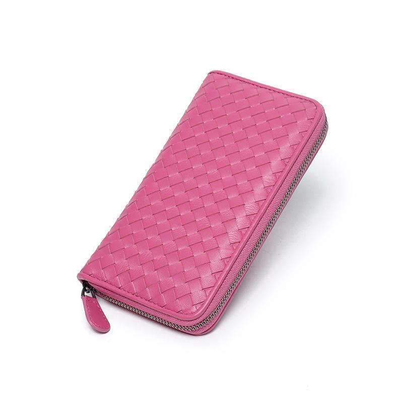 Wallets Luxury Leather Ladies Long Zipper Clutch Design Fashion Sheepskin Woven WalletsWallets, Dark red
Wallets Luxury Leather Ladies Long Zipper Clutch Design Fashion Sheepskin Woven WalletsWallets, Dark red