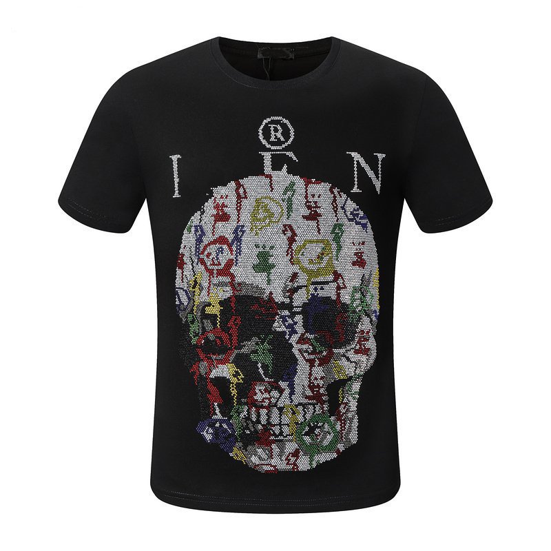 PP Skull Men's T-Shirts designer Diamond Phillip Plain t shirt Short sleeve Dollar Brown bear Brand tee O-Neck high Quality Skulls TShirt tees tops 2010, Pp076
PP Skull Men's T-Shirts designer Diamond Phillip Plain t shirt Short sleeve Dollar Brown bear Brand tee O-Neck high Quality Skulls TShirt tees tops 2010, Pp076