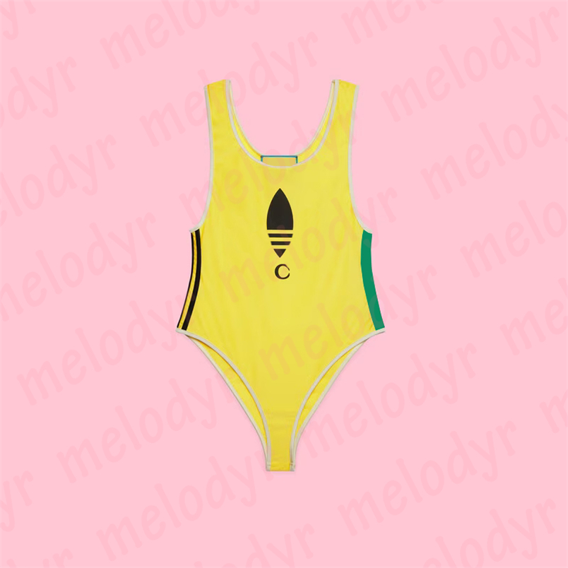 Designer Print Swimwear Outdoor Beach Wear Classic Letter Print One Piece Bikinis Quick Dry Swimsuit