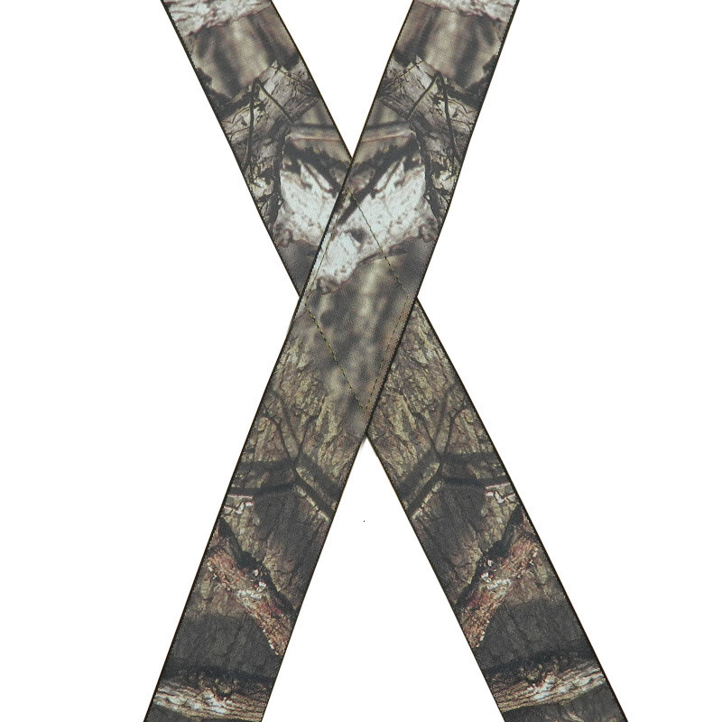 Suspenders Heavy Duty Camouflage Men Work 5cm2inch Wide Big Tall XBack 4 Swivel Snap Hooks Adjustable Elastic Trouser Braces 230217