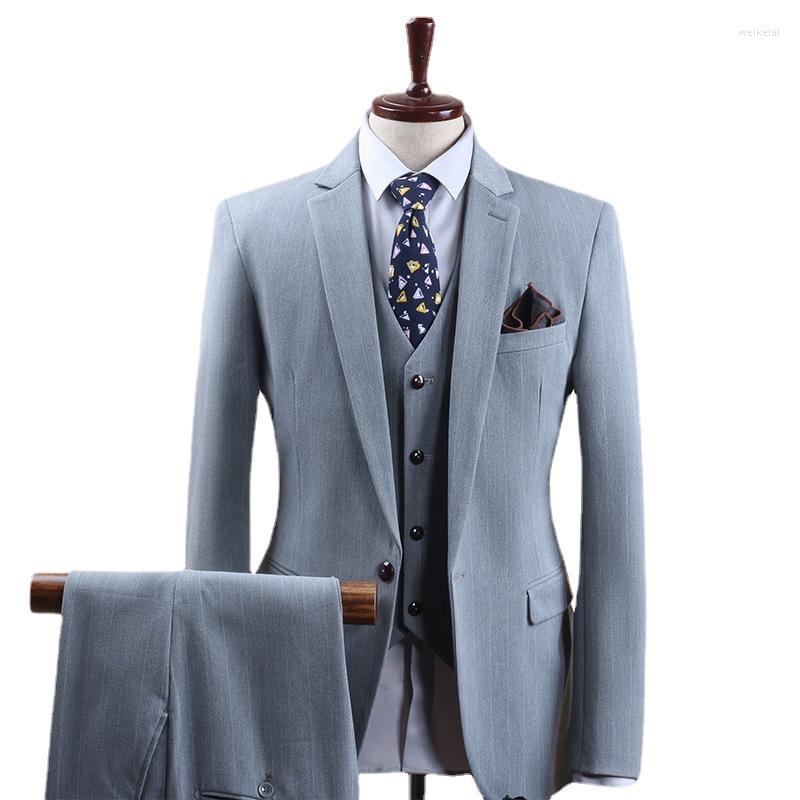Men's Suits Striped Plus-size Men's Business Casual Three-piece Suit Tailored Man Groom Wedding Fashion Dress, Black
Men's Suits Striped Plus-size Men's Business Casual Three-piece Suit Tailored Man Groom Wedding Fashion Dress, Black