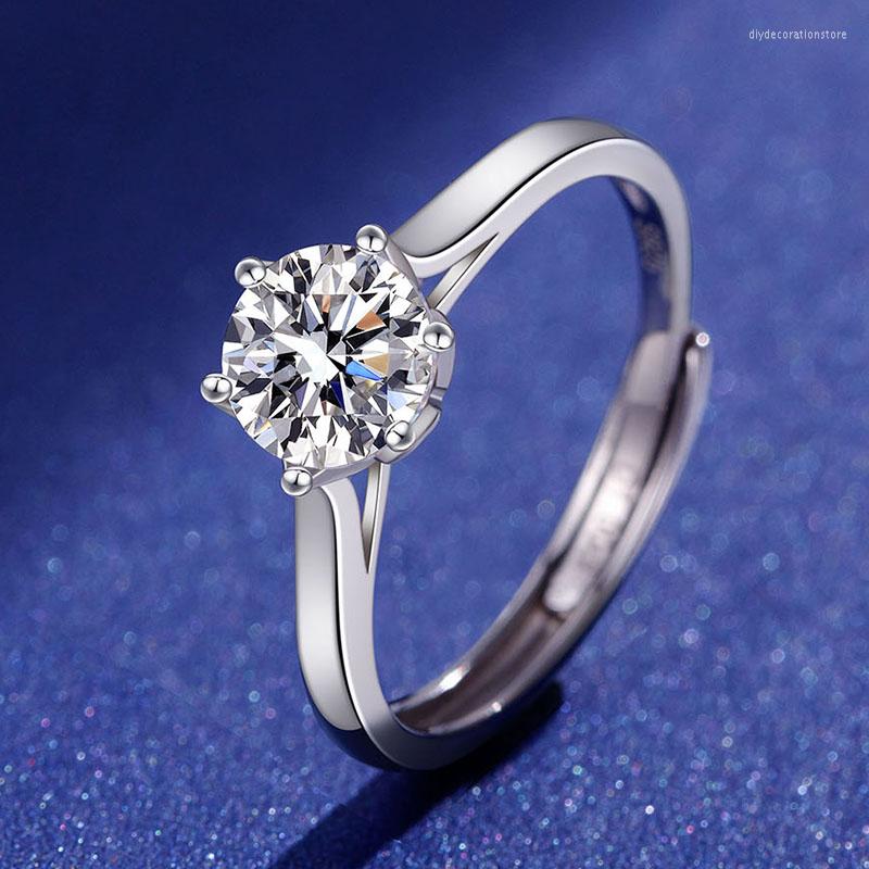 Cluster Rings 925 Sterling Silver For Women Six-claw Crown Moissanite Open Jewelry Making Dorp 2023 Trend
Cluster Rings 925 Sterling Silver For Women Six-claw Crown Moissanite Open Jewelry Making Dorp 2023 Trend