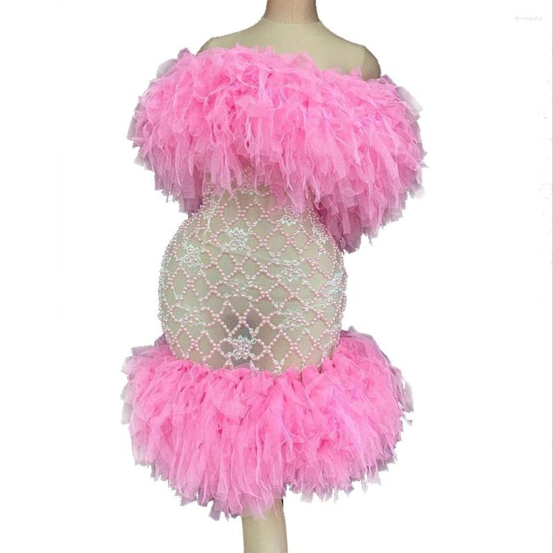 Stage Wear Cute Party Mesh Tutu Dresses For Women Summer Ball Gown Tulle Dress Night Club Outfits See Through Strapless Clubwear, Black
Stage Wear Cute Party Mesh Tutu Dresses For Women Summer Ball Gown Tulle Dress Night Club Outfits See Through Strapless Clubwear, Black