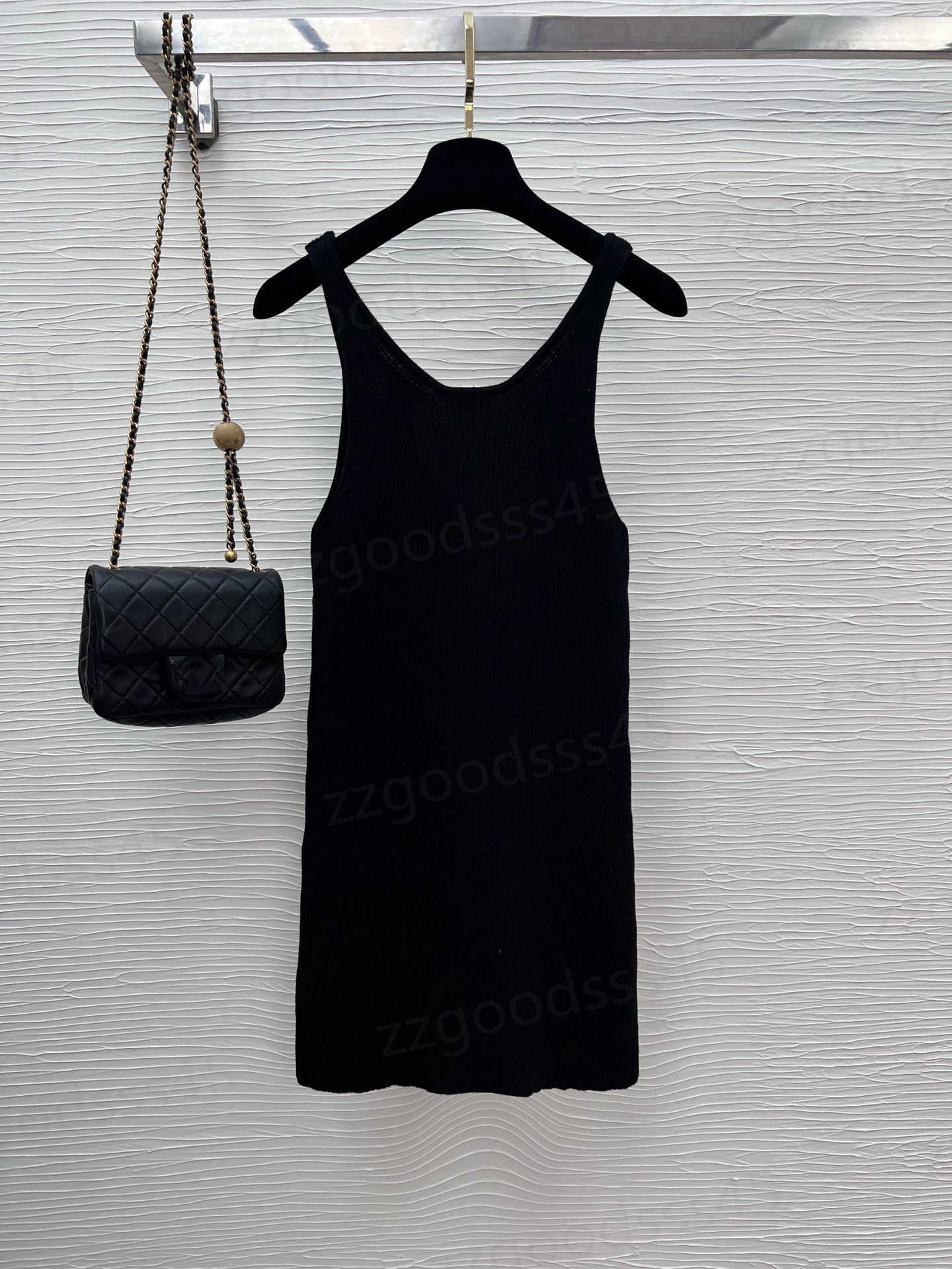 Womens Designer Clothing Summer Black Dress Sexy Knitted Skirt Original Custom Yarn Classic Style Sleeveless Silhouette Design Monochrome Size S-M- 0206
Womens Designer Clothing Summer Black Dress Sexy Knitted Skirt Original Custom Yarn Classic Style Sleeveless Silhouette Design Monochrome Size S-M- 0206