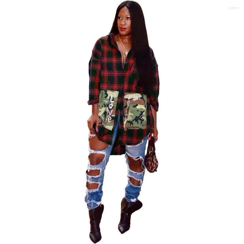 Women' Blouses European Style Woman Long Sleeve Shirt Plaid Blouse Female Camisas De Mujer Spring Autumn Women, Green
Women' Blouses European Style Woman Long Sleeve Shirt Plaid Blouse Female Camisas De Mujer Spring Autumn Women, Green