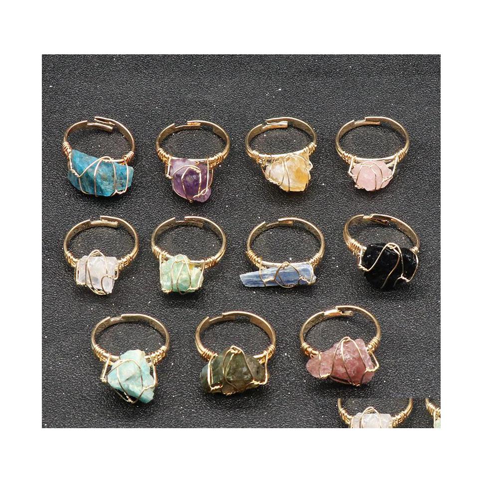 Solitaire Ring Fashion Crystal Stone Handmade Gold Wire Wrap Druzy Bohemian Jewelry Gift Rings For Women Birthday Party Carshop2006 Dhede
Solitaire Ring Fashion Crystal Stone Handmade Gold Wire Wrap Druzy Bohemian Jewelry Gift Rings For Women Birthday Party Carshop2006 Dhede